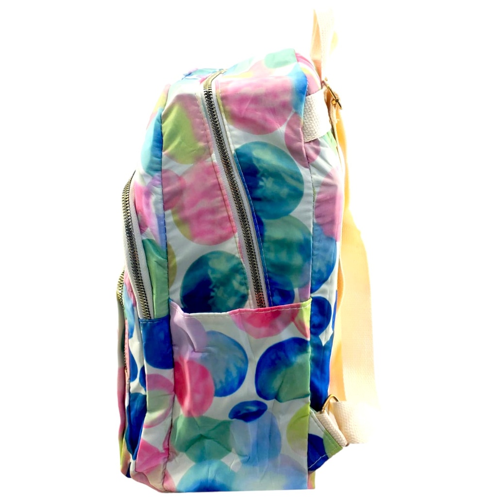 Bubble Design College Bag - Peach - No. 9028