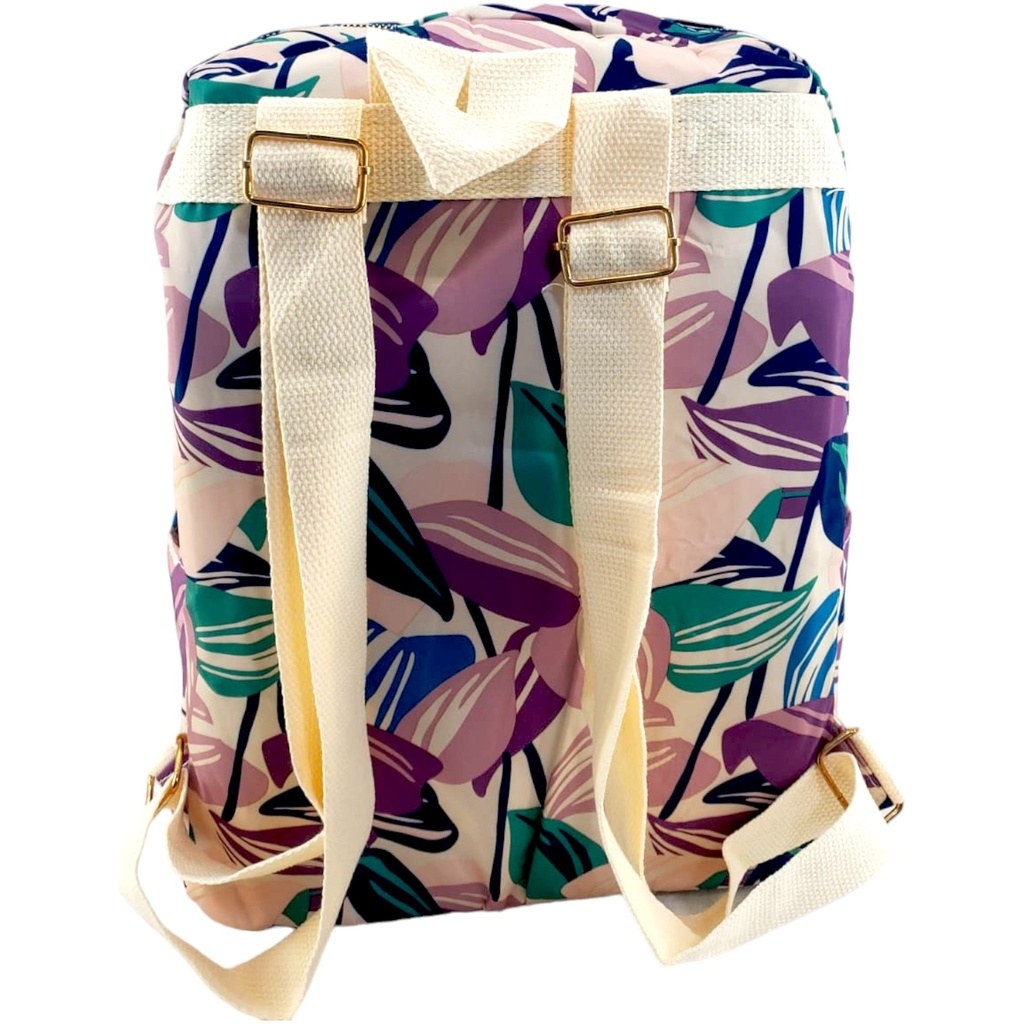 Leaf Design College Bag - Peach - No. 9028