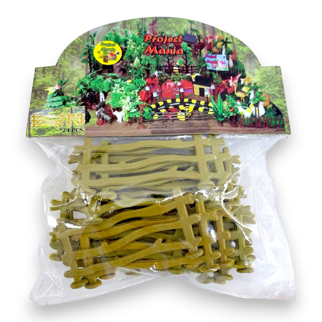 Project Mania Fences Small - Pack Of 24 - TMTRF3 - Yellow