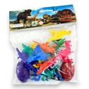 Dinosaur Century 2 Big & 10 Small Dinos with Tree & Colour Eggs  - No. (TMB2336)