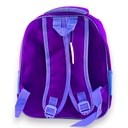 Sofia School Bag Embossed With Light Pre Primary School Bag - Purple