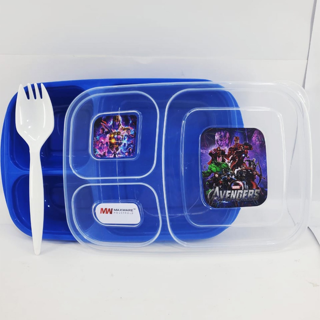 Avengers maxware Lunch Box Plastic (Large)