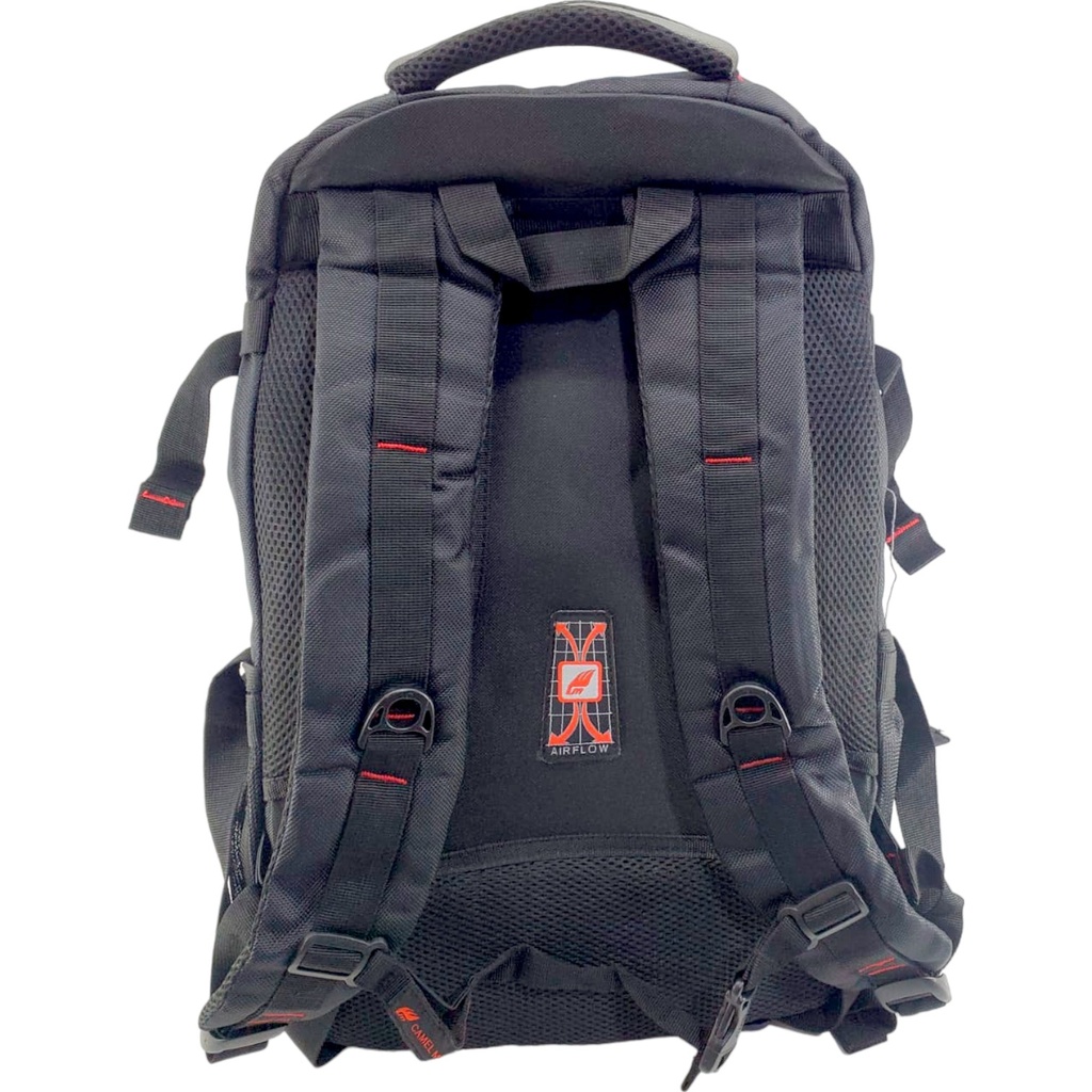 Camel Mountain Firm 20Inch School Bag - Black/Grey - Class - 3 - 8