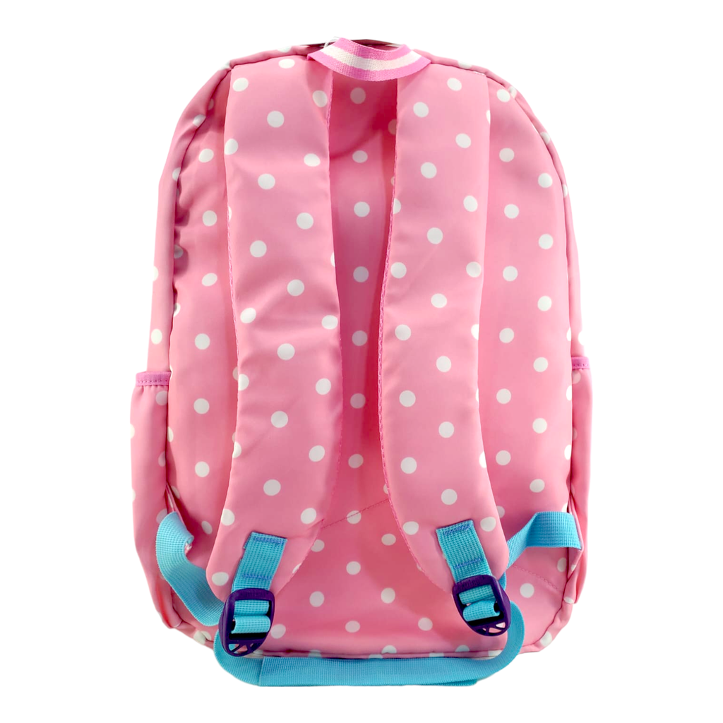 Plain Polka Dots School Bag - Pink