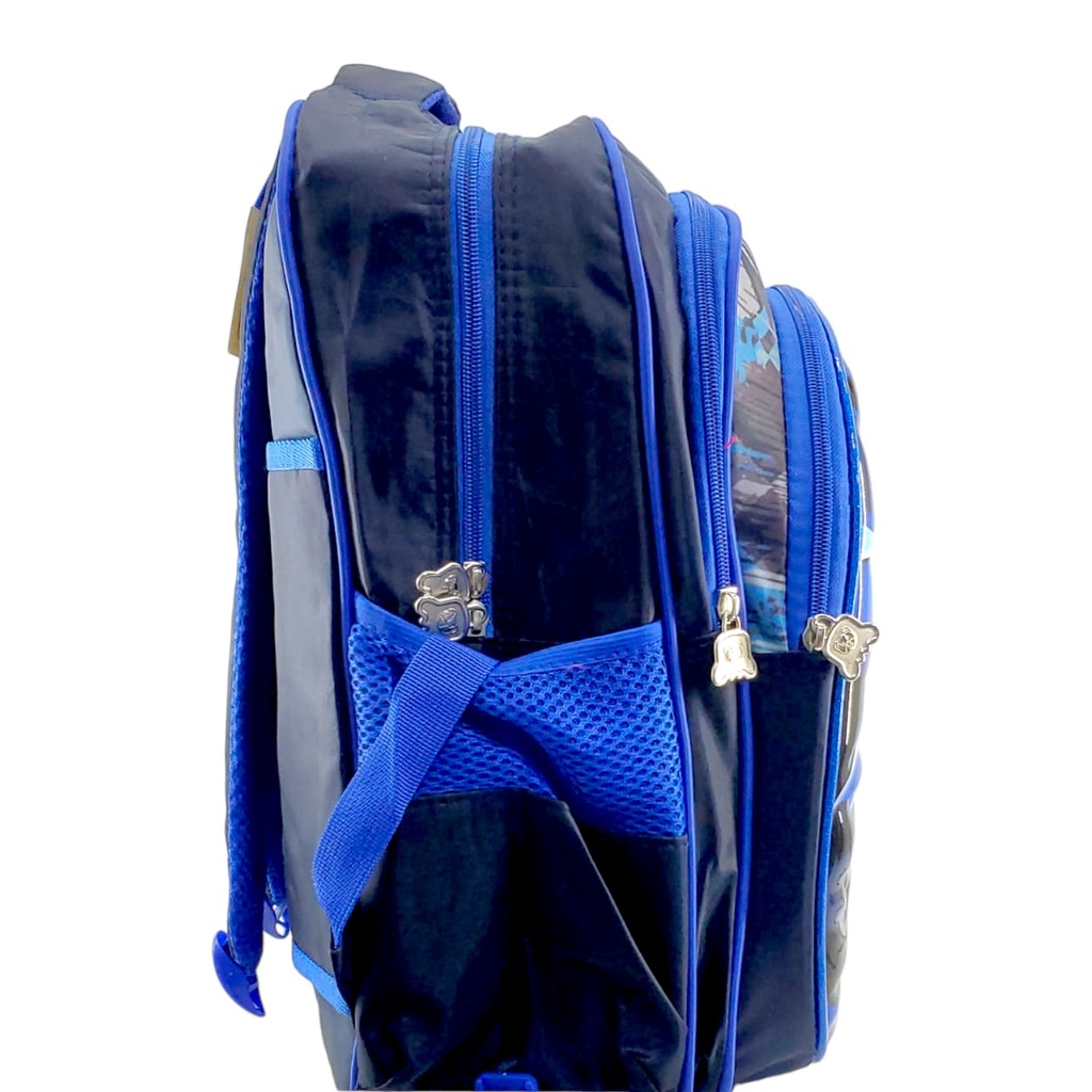 Batman Pre-Primary School Bag Set with Lunch Box & Pencil Pouch - Blue