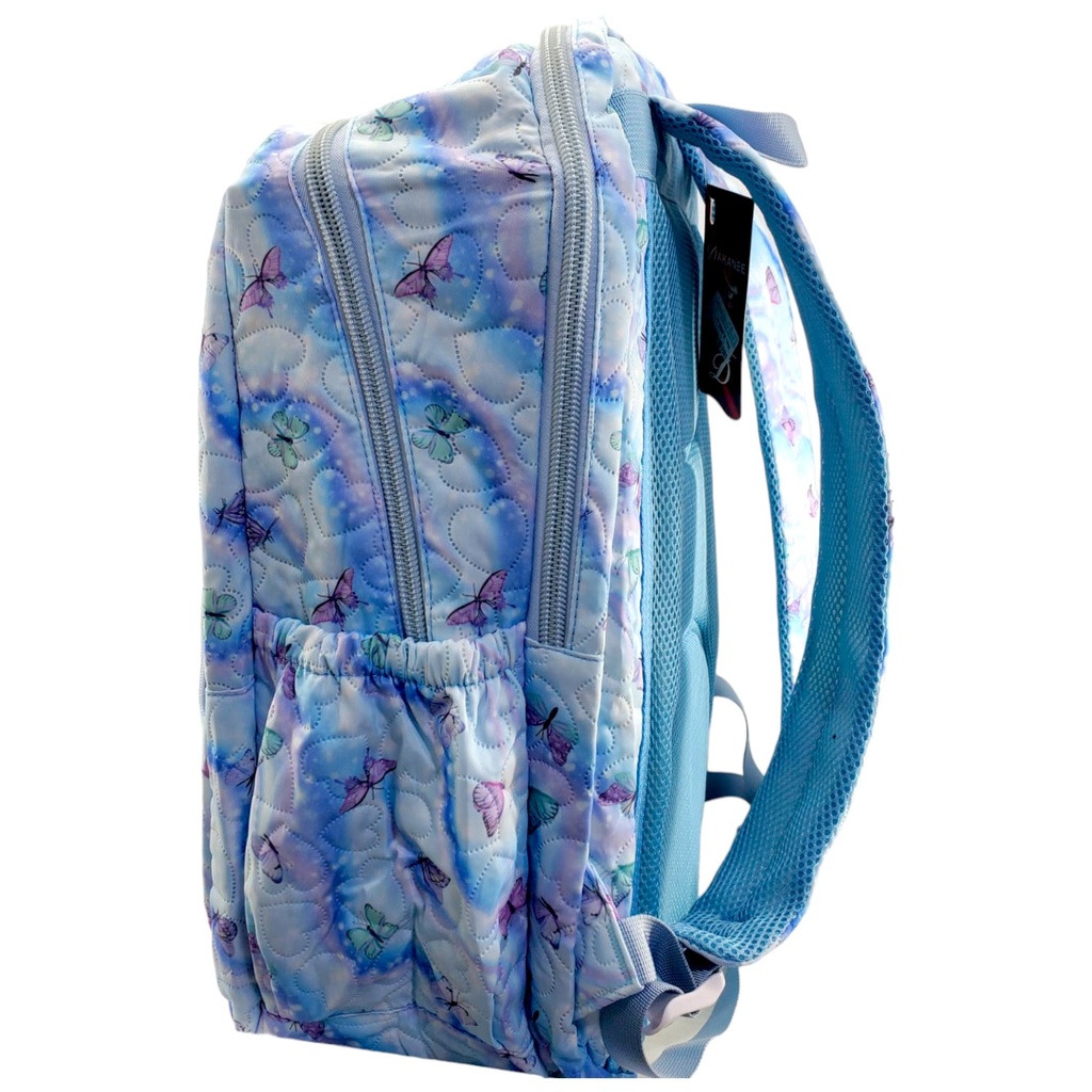 Dakanee Simple Butterfly Printed School Bag - Blue