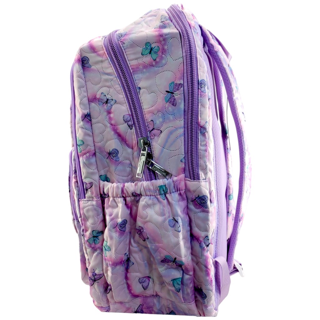 Dakanee Simple Butterfly Printed School Bag - Purple