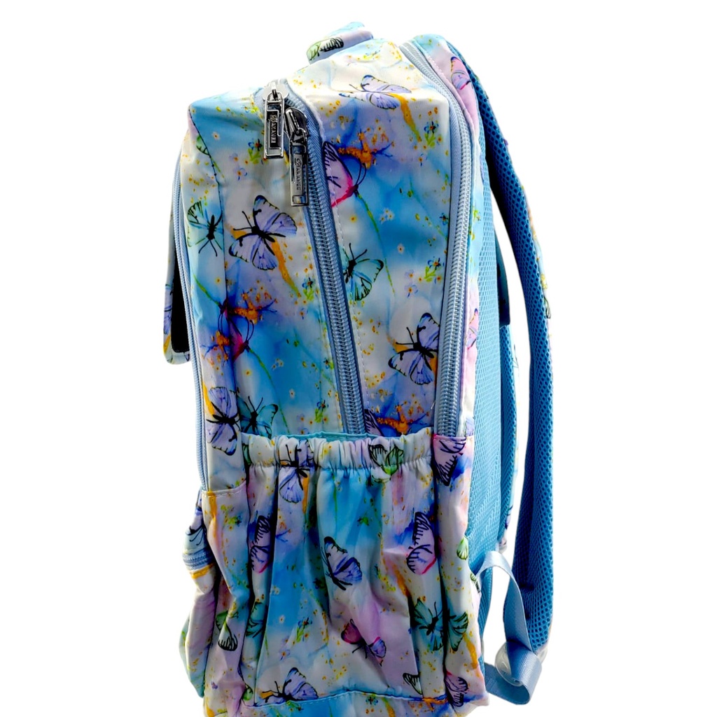 Dakanee Butterfly with Ribbon School Bag - Blue