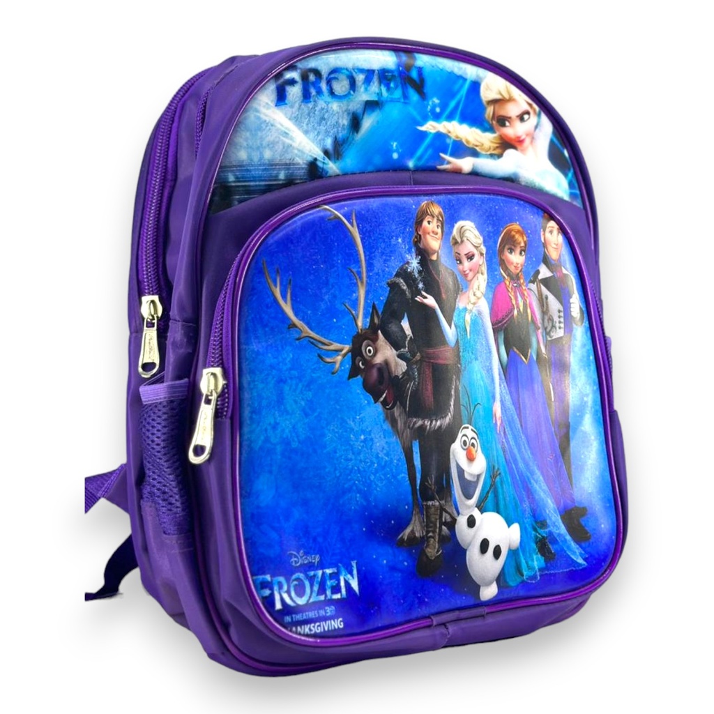 Frozen School Bag For Class Pre Primary - Purple