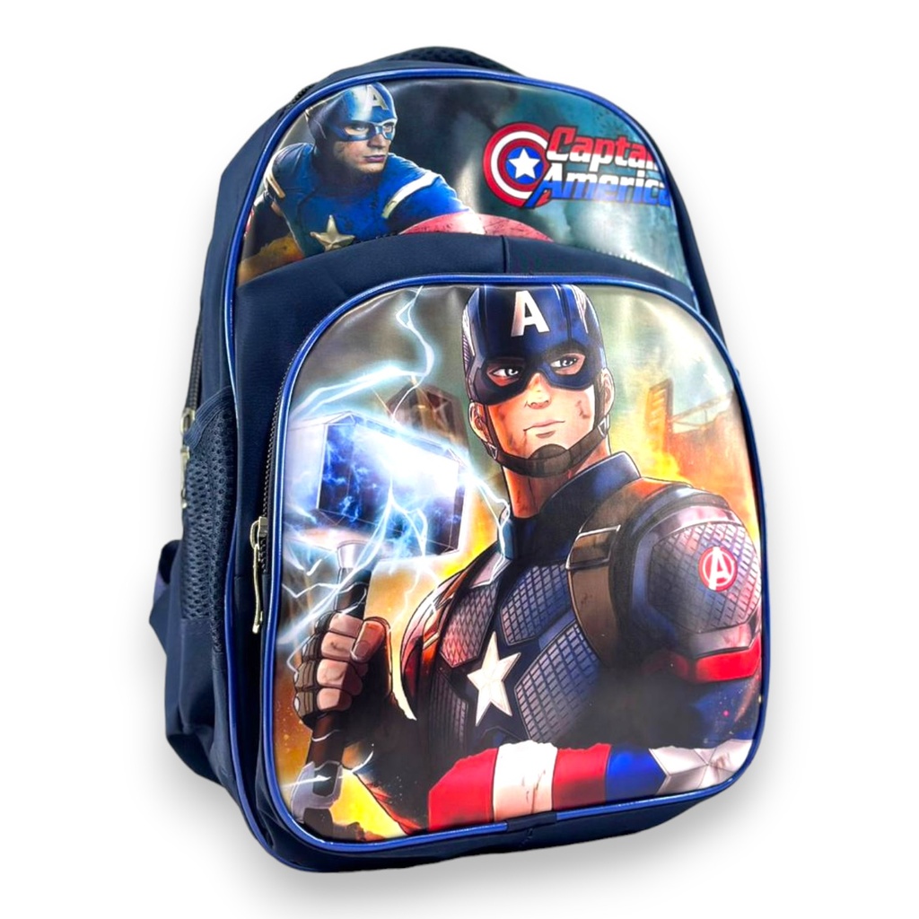 Avengers School Bag For Class Pre Primary - Blue
