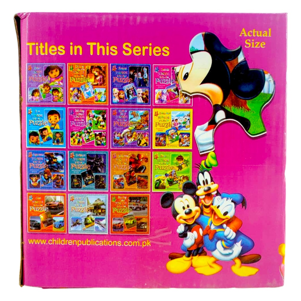 4 Junior Jigsaw Puzzle Mickey Mouse - 48 Pcs - Children's