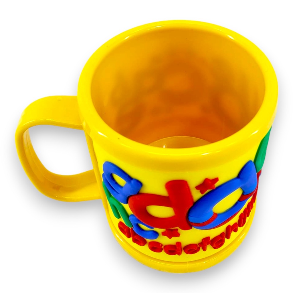 ABC Deisgned Famous Plastic Mug - Yellow