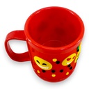 Smile Deisgned Famous Plastic Mug - Red