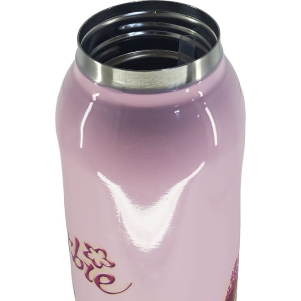 Barbie Stainless Steel Water Bottle - 750 ml - Pink - No. D-8