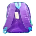 Frozen Emboss Pre-Primary School Bag - 13 Inch - Purple/Green