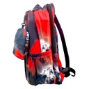 Cat School Bag With Pouch - Red/Black - No. 188