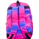 Cat School Bag With Pouch - Pink/Blue - No. 168