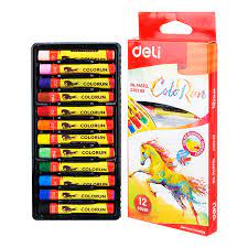 Deli - Oil Pastel - 12 Colorun - C20200