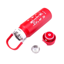 Fashion Push Yourself Stainless Steel Water Bottle - Red