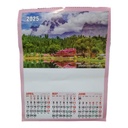 Hanging Calendar 2025 - (1 Page 3 Month) - Large
