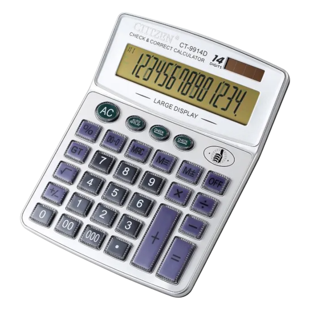 Citizen Superior Calculator - 112 Steps Check - No. CT-9914D