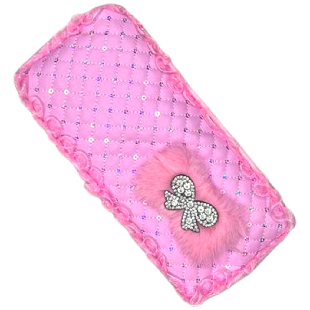Ribbon Pencil Pouch - Light Pink