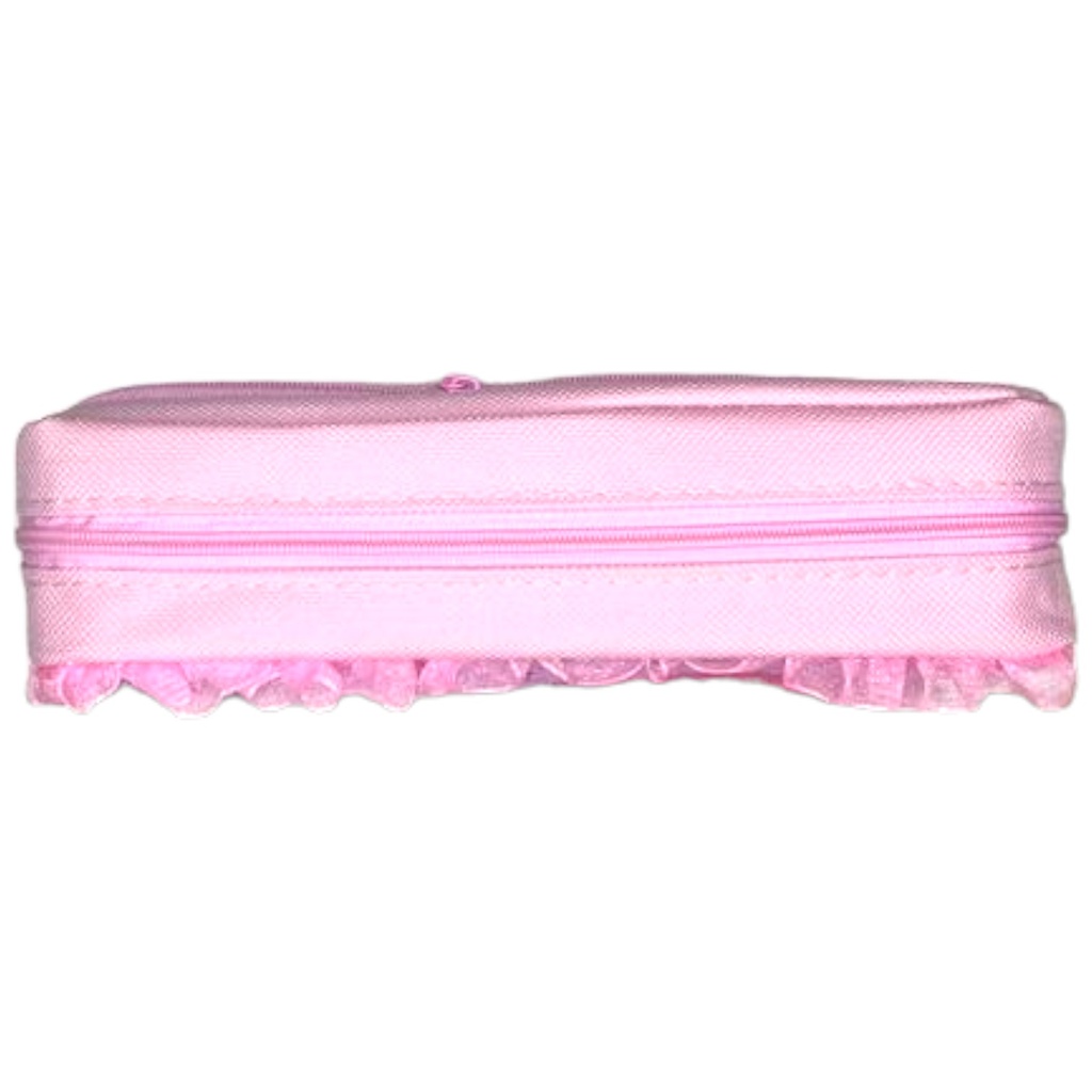 Ribbon Pencil Pouch - Light Pink