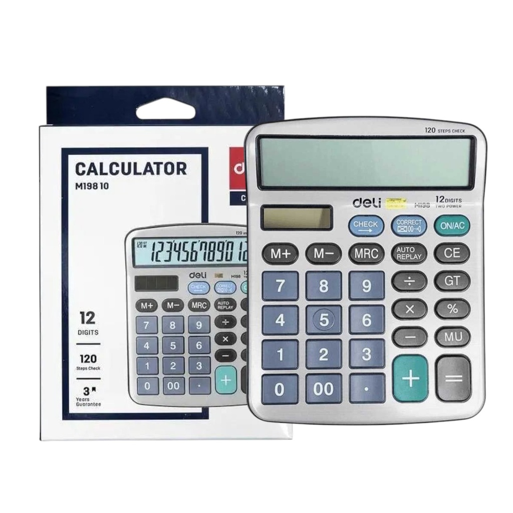 Deli 12-Digit Desk Calculator M19810