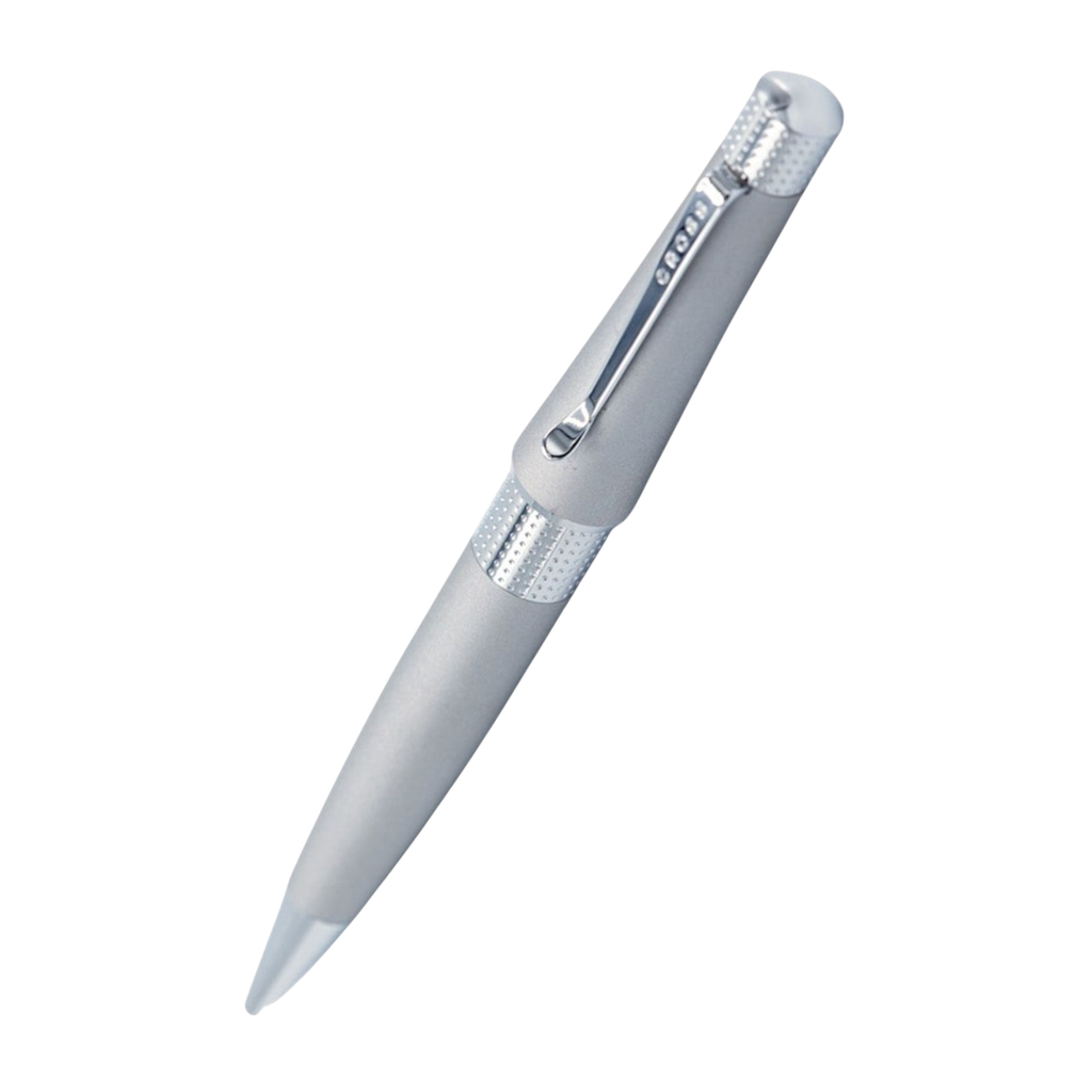 Cross Beverly Satin Chrome Ballpoint Pen, With Black Medium Tip, AT0492-10