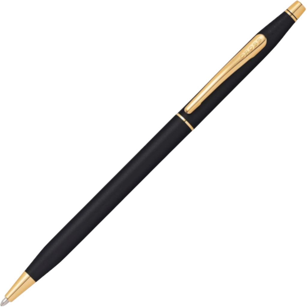 Cross Coventry Black Gold Tone Trim Ballpoint Pen AT0662-11