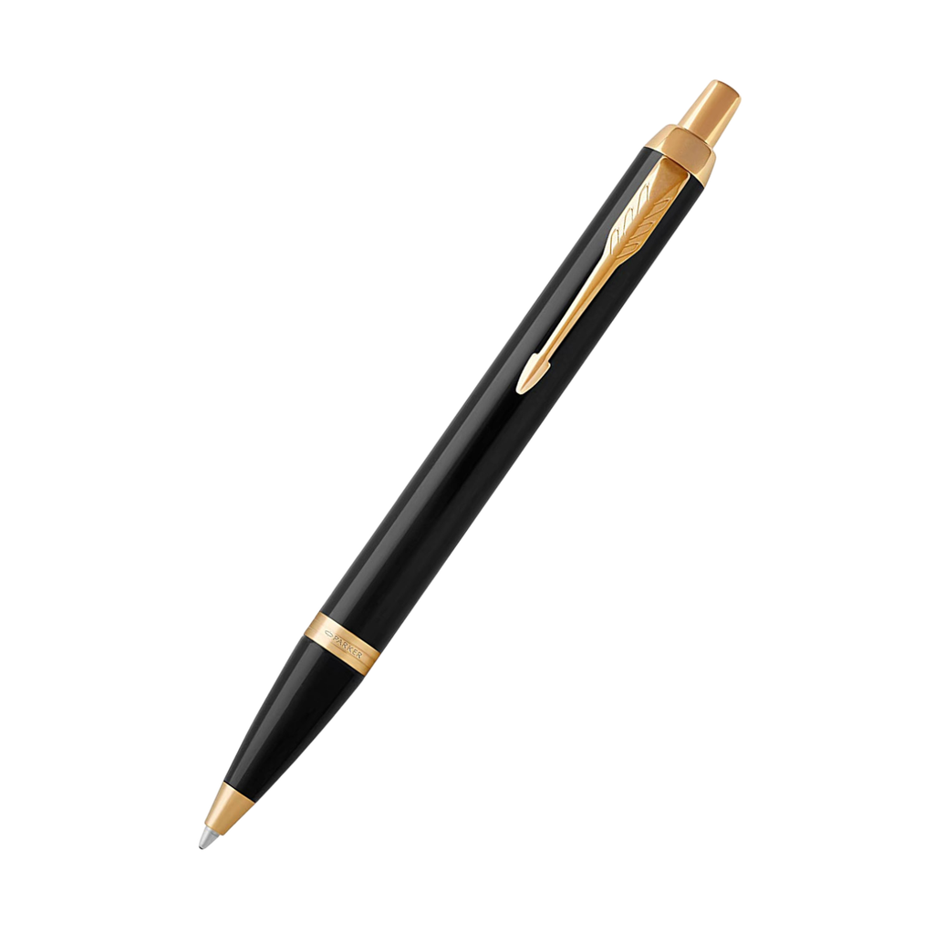 Parker IM Premium Ballpoint Pen in Black Gold Trim