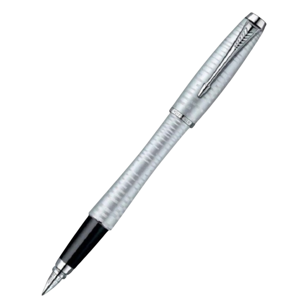 Parker Urban Premium Parker Silver Chrome Trim Fountain Pen Fine Point - Assorted Colours