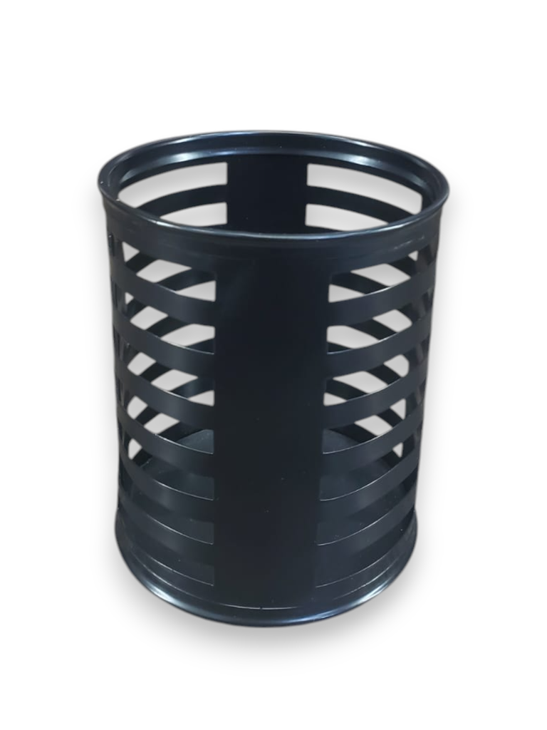 Round Metal Pen holder office black