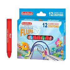 12 Jumbo Crayons - No.C12 - Gold Fish