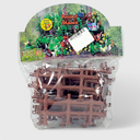 Fences Brown Large with Attaching Lock Tied Look - Pack Of 16 - TMTRF5