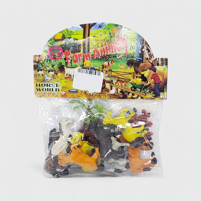 The Horse World Bag ( 8 Horses , 1 Tree & 4 Fences ) - No. (TMB2342)
