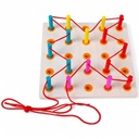 Wooden Growing With Happy Threading Board