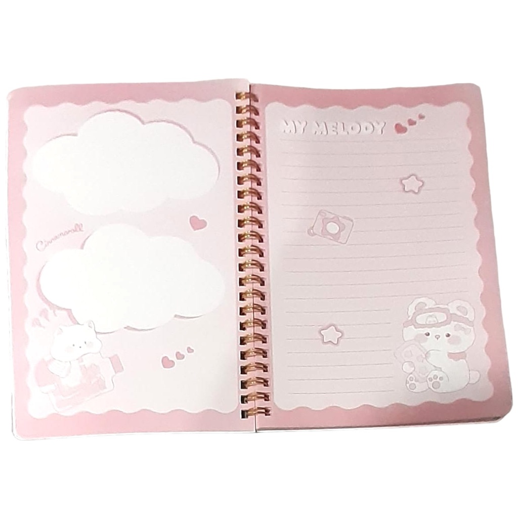 Kuromi Spiral Binding Fancy Diary