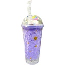 Unicorn Straw Sipper 550ML (Smile Sparkle Shine) - Purple