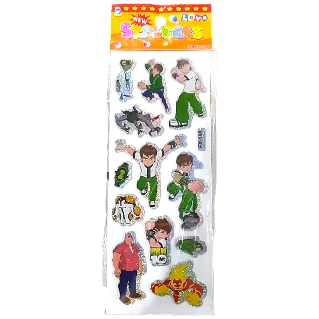 Ben 10 Embossed Stickers FX-182/184/188 (Assorted Design)