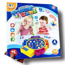 Electric Musical Lightning Battery Operated Fishing Game