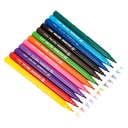 Deli Washable Felt Pen 12 Colours - C100 03