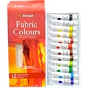 Fabric Colours - 12 Tubes - 12ml - Bertand - BD-FM2112