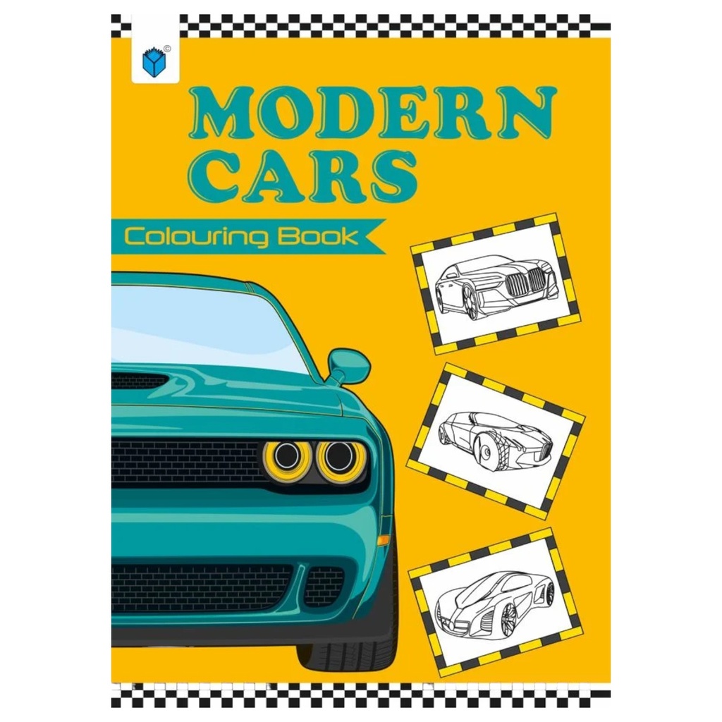 Modern Cars Coloring Book