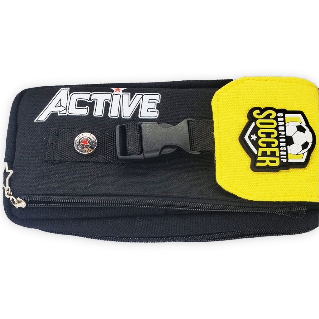 Active Soccer Pencil Pouch - Yellow - No. 0419