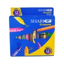 12 Crayon Colours - Shark