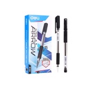 Arrow Ball Point Pen - Deli - Black - 1.0mm - Q01720
