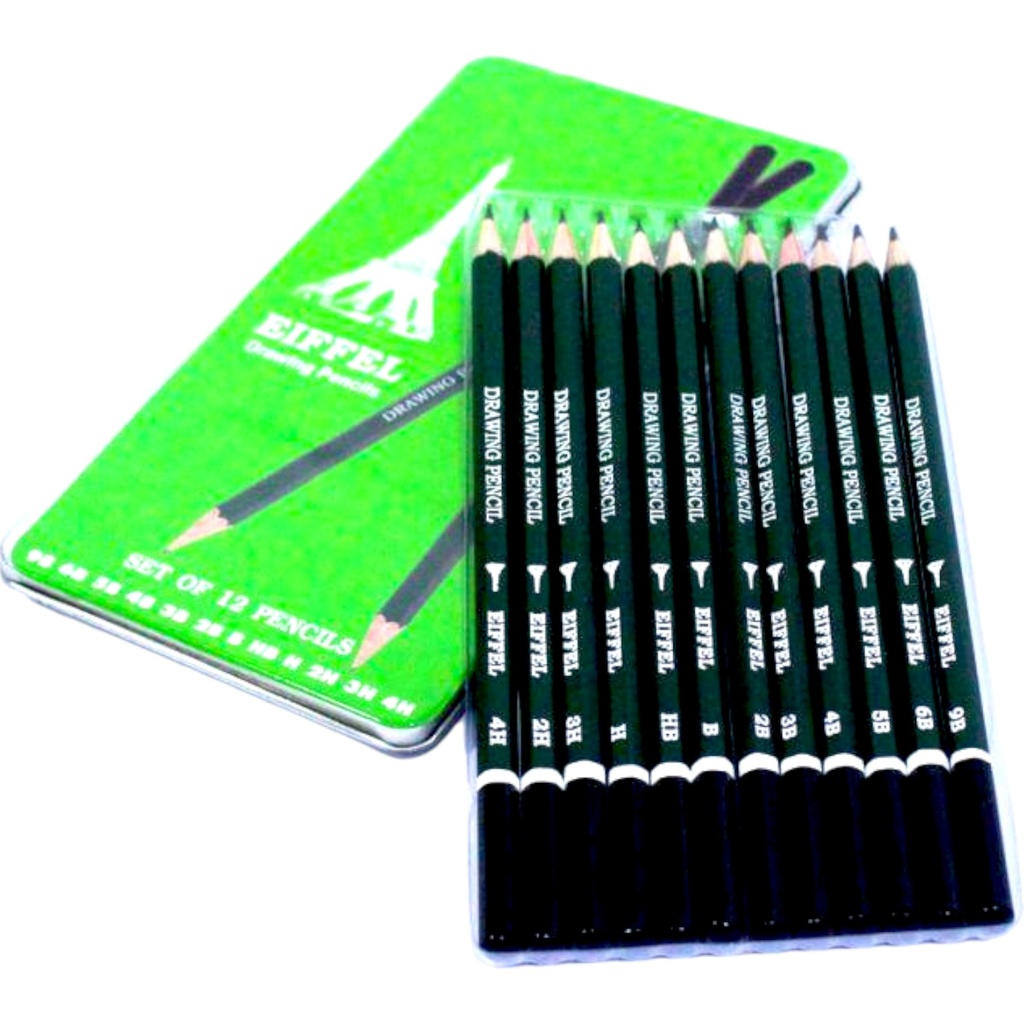 Eiffel Drawing Pencils - Set of 12 Pencils