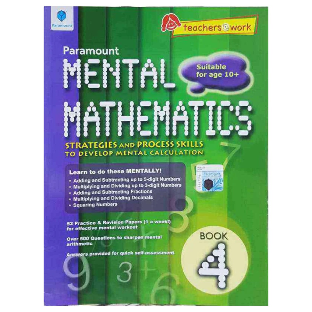 Paramount Mental Mathematics Book 4