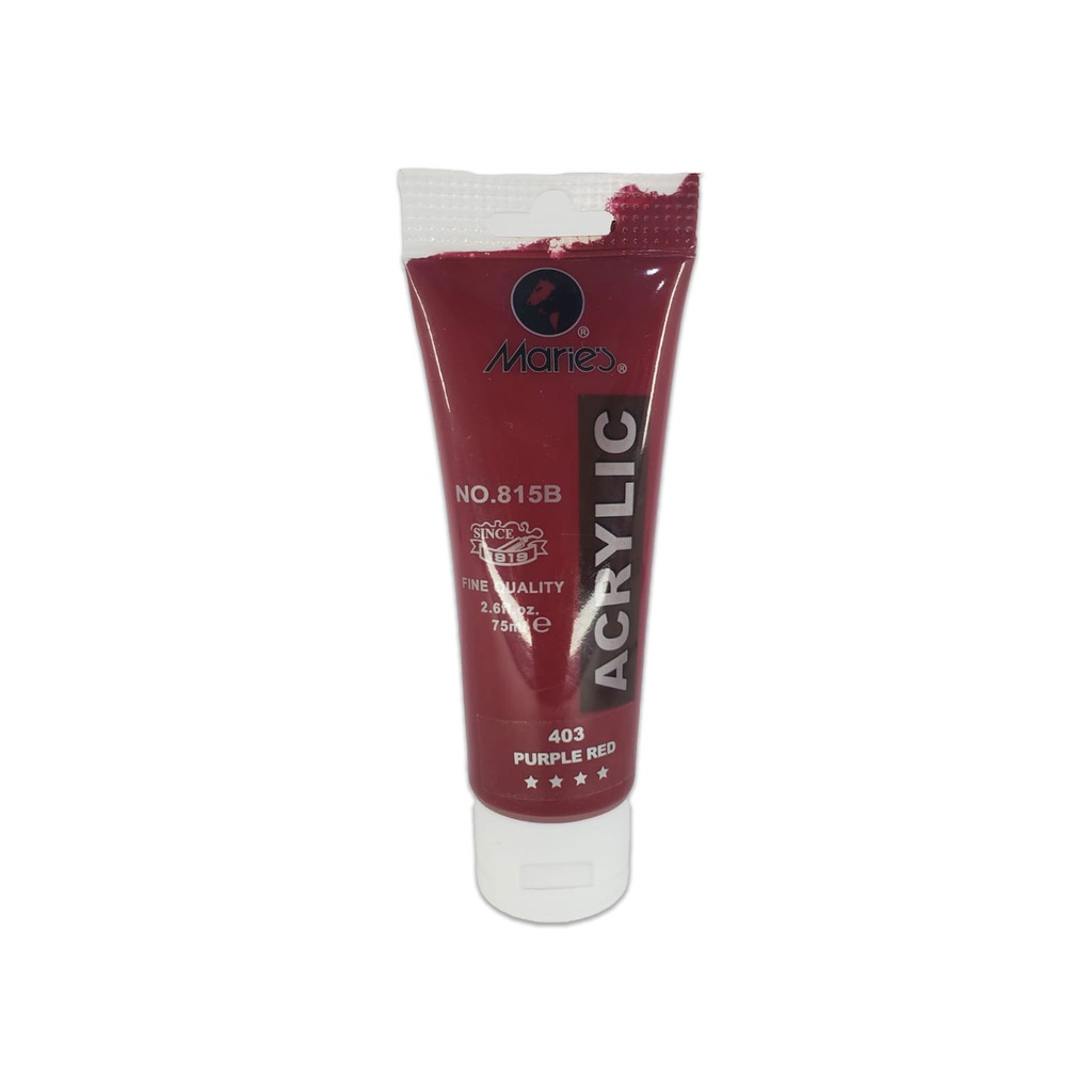 Maries Acrylic Paint - 75ml - No. 403 - Purple Red